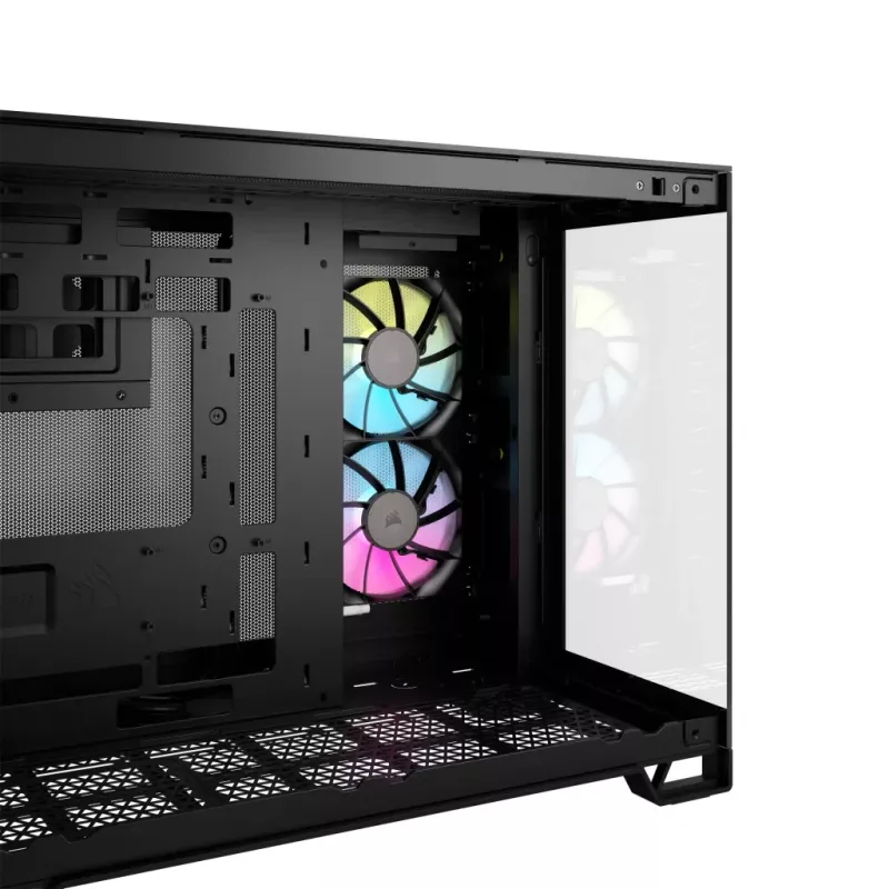 CORSAIR PC-behuizing - iCUE Link 2500X RGB Micro ATX Dual Chamber zwart