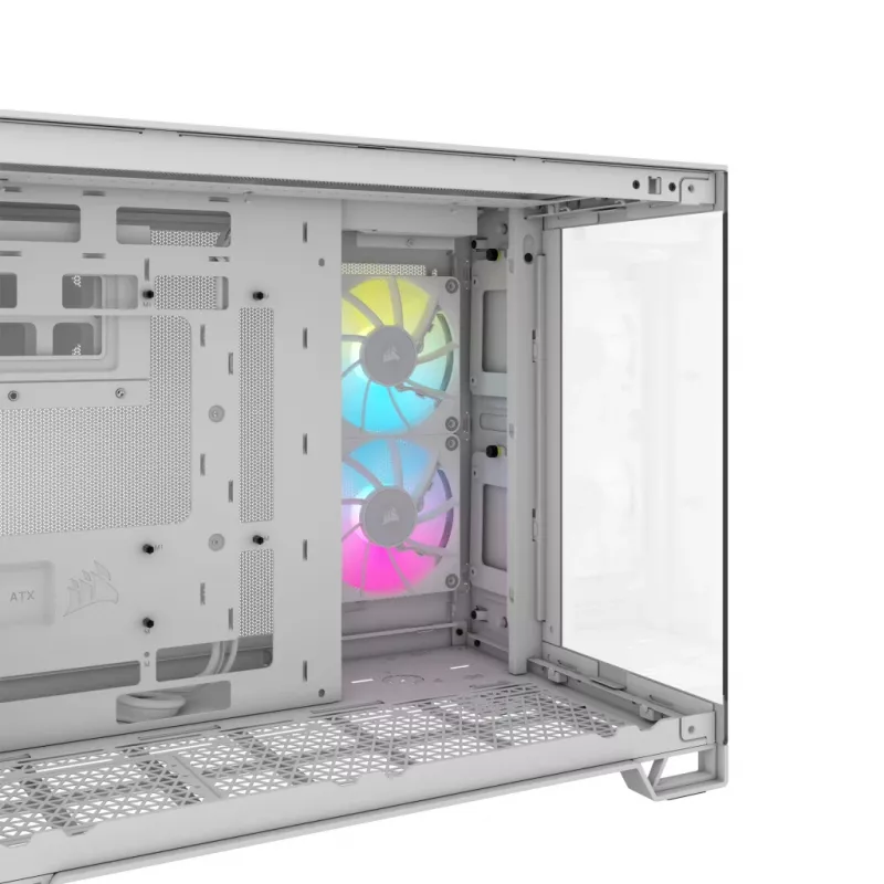 CORSAIR PC-behuizing – iCUE LINK 2500X RGB Micro-ATX Dual-Chamber wit