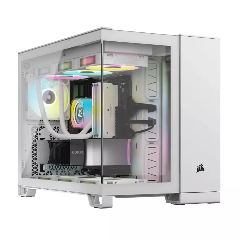 CORSAIR PC-behuizing – iCUE LINK 2500X RGB Micro-ATX Dual-Chamber wit