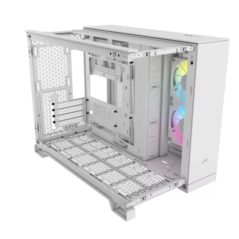 CORSAIR PC-behuizing – iCUE LINK 2500X RGB Micro-ATX Dual-Chamber wit