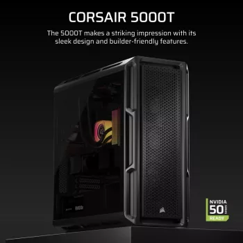 CORSAIR PC-behuizing - 5000T Mid-Tower High-Performance