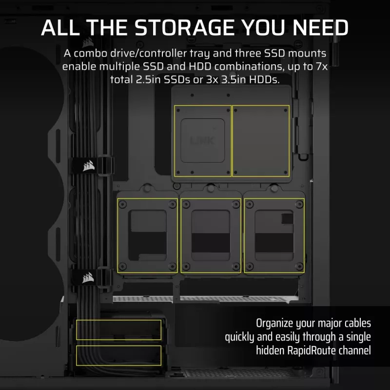 CORSAIR PC-behuizing - 5000T Mid-Tower High-Performance