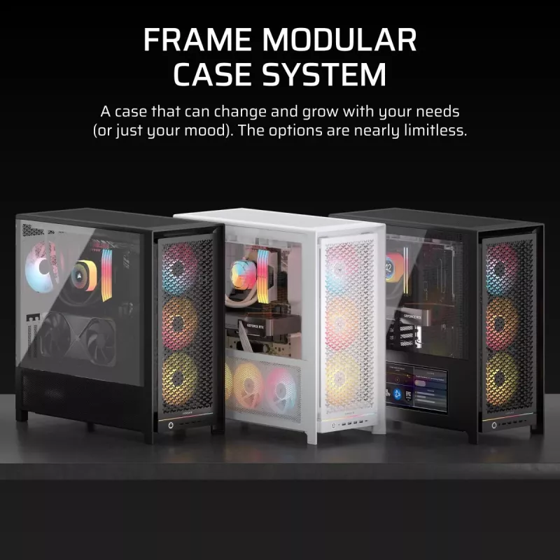 CORSAIR PC-behuizing - Frame 5000D RS High-Airflow Mid-Tower PC-behuizing - wit