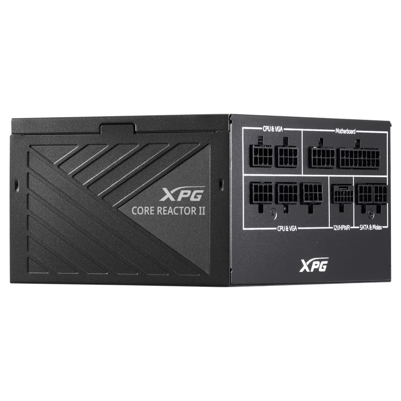 ADATA XPG COREREACTOR II 1000W voeding, ATX 3.0, 80 PLUS Gold, volledig modulair, 100–240 V, 50/60 Hz, zwart