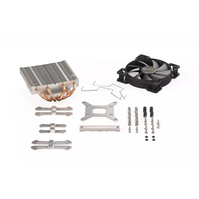 be quiet! Shadow Rock LP CPU-koeler, 120 mm ventilator, Intel LGA1700/1200/1150/1151/1155/2011 Square ILM, AMD AM5/AM4/AM3(+)/AM2(+)/FM1/FM2(+), 130 W TDP, hoogte 75,4 mm