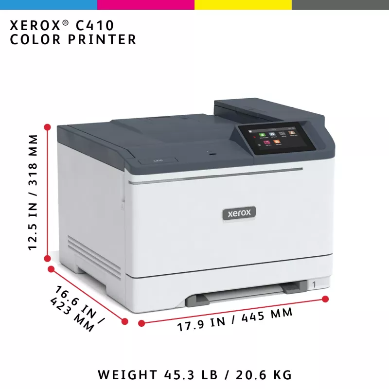 Xerox C410 A4 40ppm duplex printer PS3 PCL5e/6 2 papierladen 251 vel