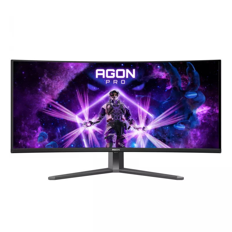 AOC AGON PRO AG346UCD computermonitor 86,4 cm (34 inch) 3440 x 1440 pixels Wide Quad HD QD-OLED zwart, grijs