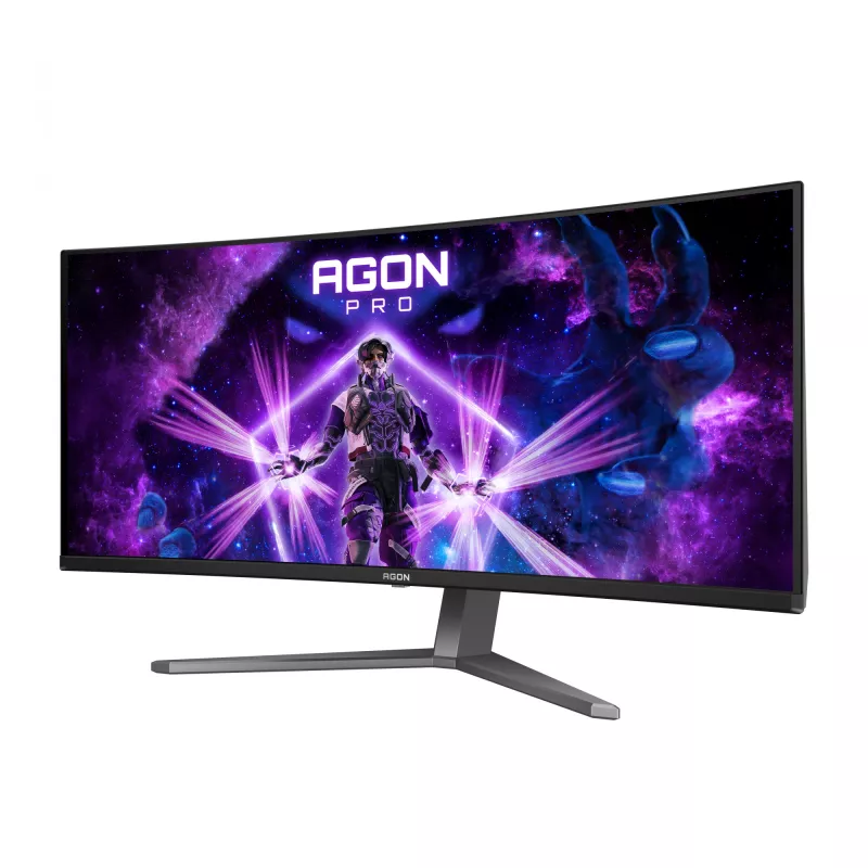 AOC AGON PRO AG346UCD computermonitor 86,4 cm (34 inch) 3440 x 1440 pixels Wide Quad HD QD-OLED zwart, grijs