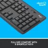 LOGITECH Mk295 Silent Wireless Combo grafiet azerty Belgisch