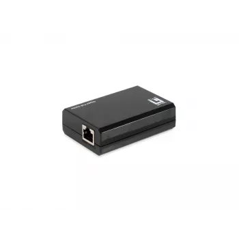 LevelOne Gigabit PoE bt naar USB-C PD 3.0 splitter, IEEE 802.3af, IEEE 802.3at, IEEE 802.3bt, 10/100/1000Base-T(X), zwart, activiteit, verbinding, voeding, 0 - 40 °C, 0 - 70 °C