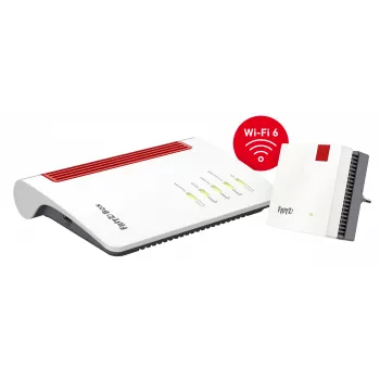 Mesh set 7530 AX + 1200 AX dualband (2,4 GHz / 5 GHz) Wi-Fi 6 (802.11ax) rood, wit 4 3G intern