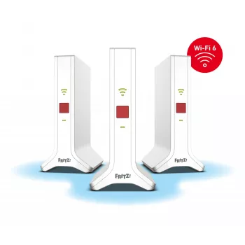 Mesh set 4200 dualband (2,4 GHz / 5 GHz) Wi-Fi 6E (802.11ax) rood, wit 2x2/4x4