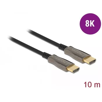 DELOCK actieve optische HDMI-kabel – A-stekker – A-stekker – 8K 60 Hz – 10 m – zwart