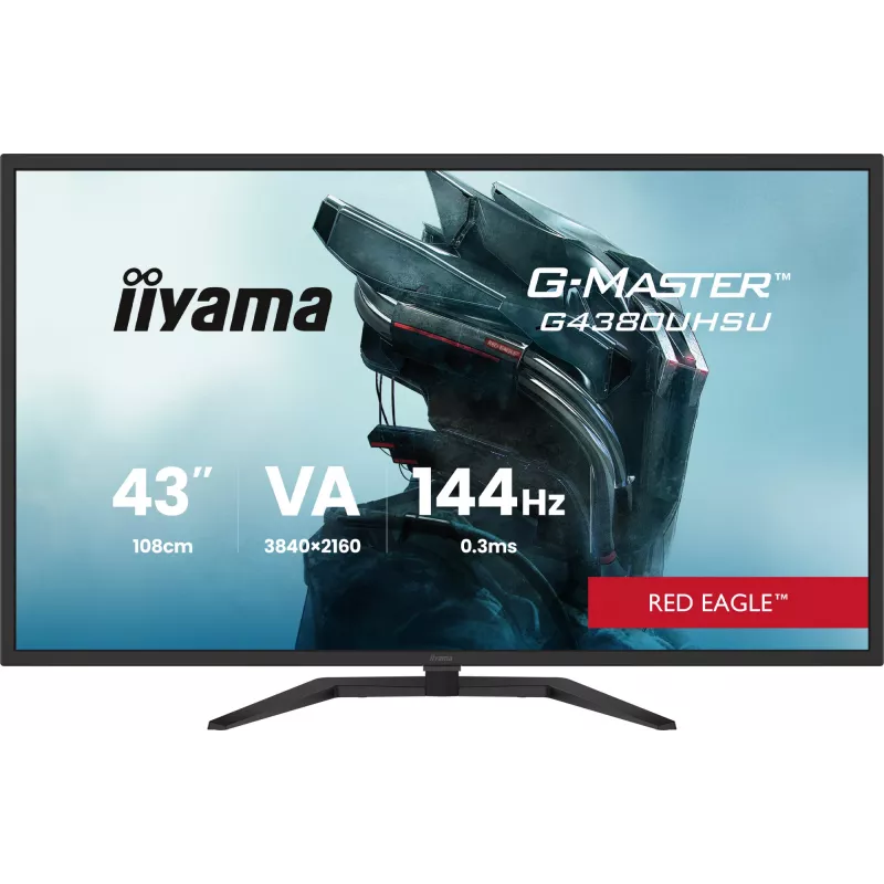 iiyama G-MASTER G4380UHSU-B2 computermonitor 108 cm (42,5 inch) 3840 x 2160 pixel 4K Ultra HD LED zwart