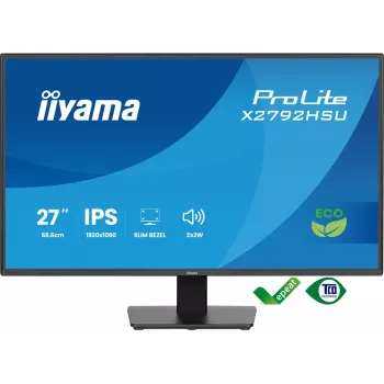 iiyama ProLite X2792HSU-B1 Computermonitor 68,6 cm (27 inch) 1920 x 1080 Pixel Full HD LED Zwart