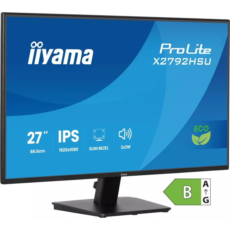 iiyama ProLite X2792HSU-B1 Computermonitor 68,6 cm (27 inch) 1920 x 1080 Pixel Full HD LED Zwart