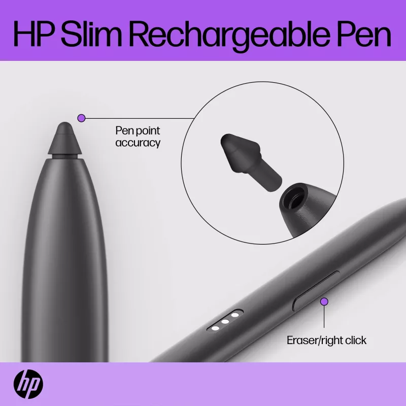 HP slanke oplaadbare pen HP slanke oplaadbare pen Zwart Ingebouwde accu