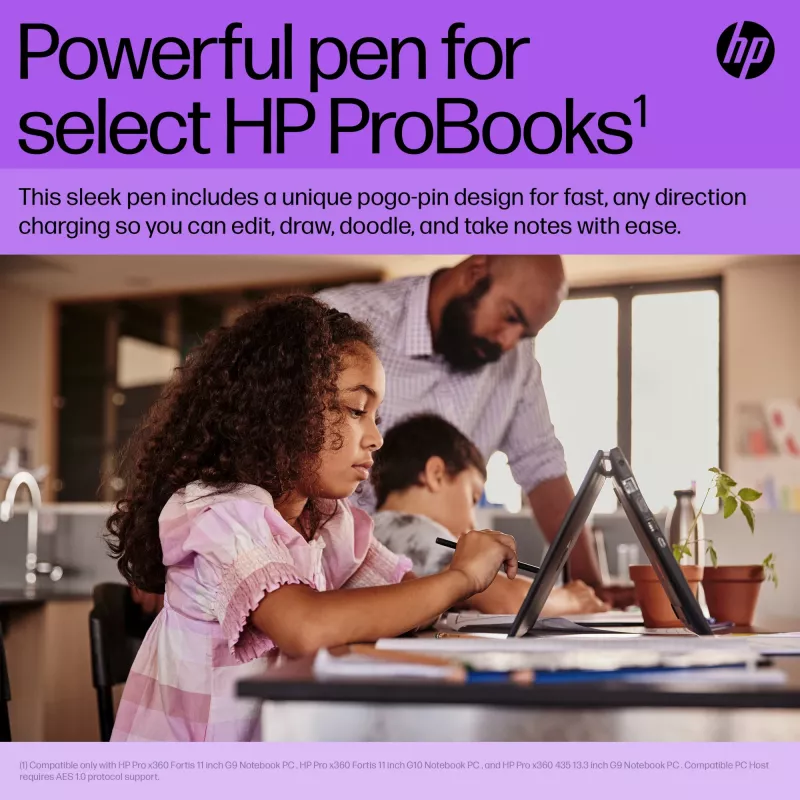 HP slanke oplaadbare pen HP slanke oplaadbare pen Zwart Ingebouwde accu