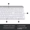 LOGITECH slanke draadloze toetsenbord en muis combo Mk470 - Offwhite - Azerty Frans