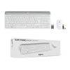 LOGITECH slanke draadloze toetsenbord en muis combo Mk470 - Offwhite - Azerty Frans