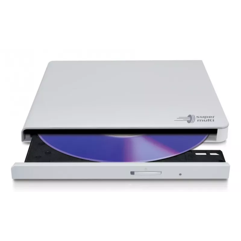 HITACHI-LG DATA STORAGE slanke draagbare DVD-writer - Gp57eb40 - USB 2.0 - wit
