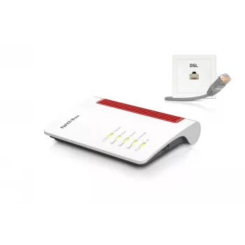 Box FRITZ 7530 WLAN-router Gigabit Ethernet Dualband (2,4 GHz / 5 GHz) Zwart, Rood, Wit