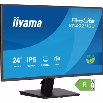 iiyama ProLite X2492HSU-B1 Computermonitor 60,5 cm (23,8 inch) 1920 x 1080 Pixel Full HD LED Zwart