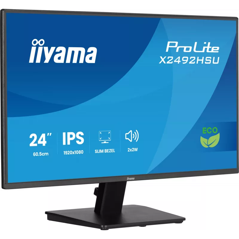 iiyama ProLite X2492HSU-B1 Computermonitor 60,5 cm (23,8 inch) 1920 x 1080 Pixel Full HD LED Zwart