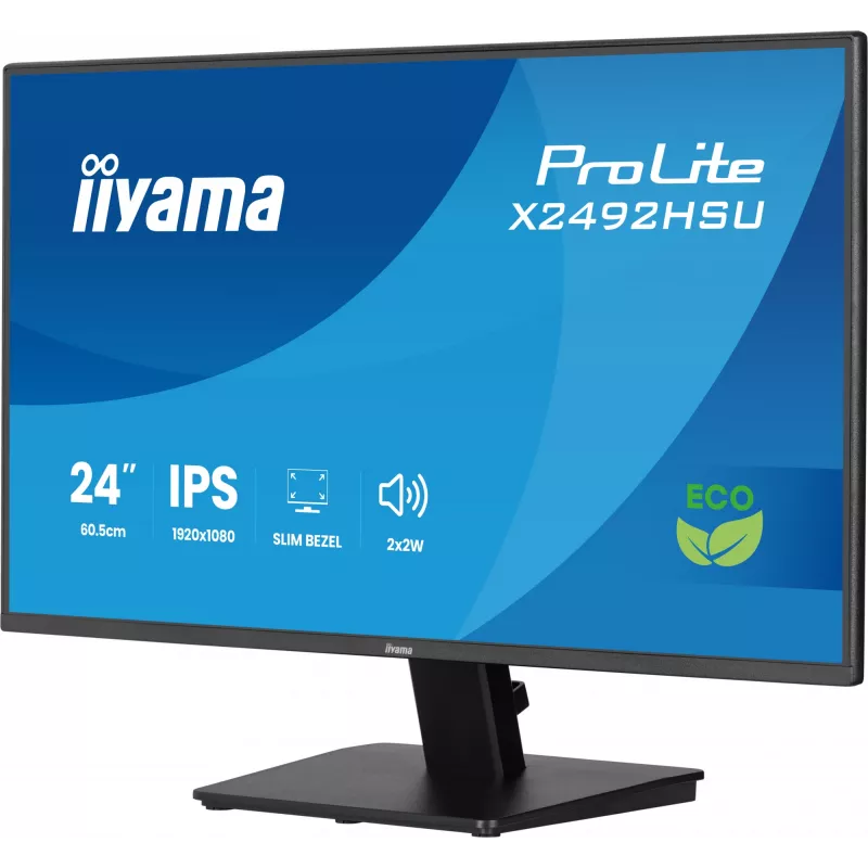 iiyama ProLite X2492HSU-B1 Computermonitor 60,5 cm (23,8 inch) 1920 x 1080 Pixel Full HD LED Zwart