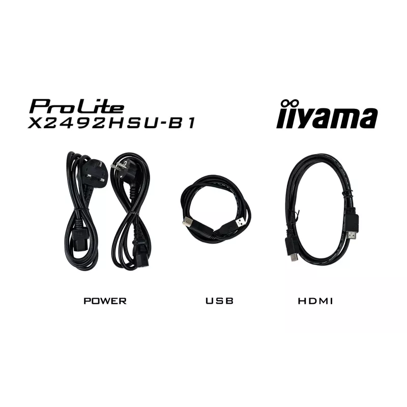 iiyama ProLite X2492HSU-B1 Computermonitor 60,5 cm (23,8 inch) 1920 x 1080 Pixel Full HD LED Zwart