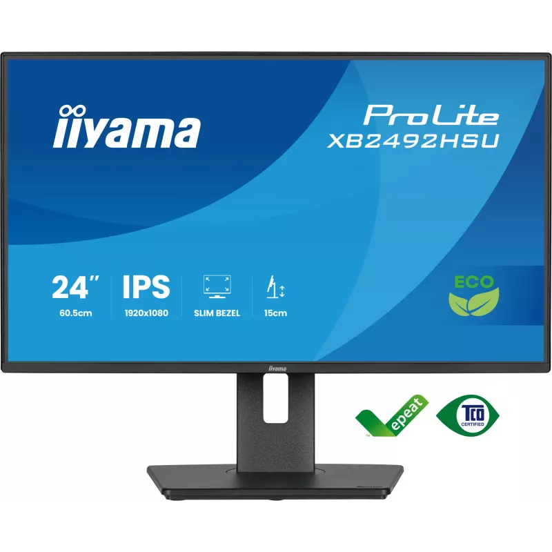 iiyama ProLite XB2492HSU-B1 Computermonitor 60,5 cm (23,8 inch) 1920 x 1080 Pixel Full HD LED Zwart