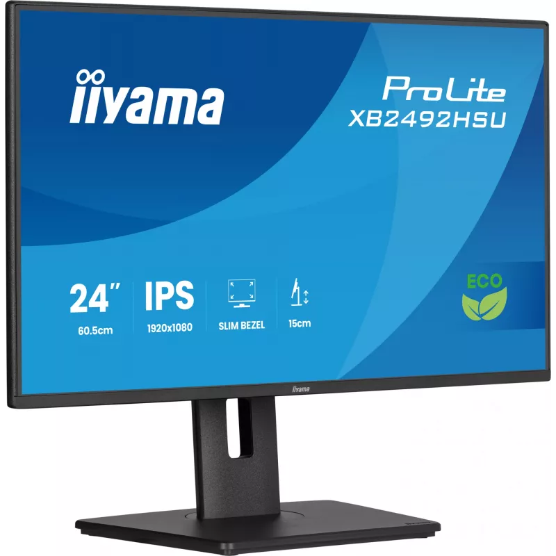 iiyama ProLite XB2492HSU-B1 Computermonitor 60,5 cm (23,8 inch) 1920 x 1080 Pixel Full HD LED Zwart
