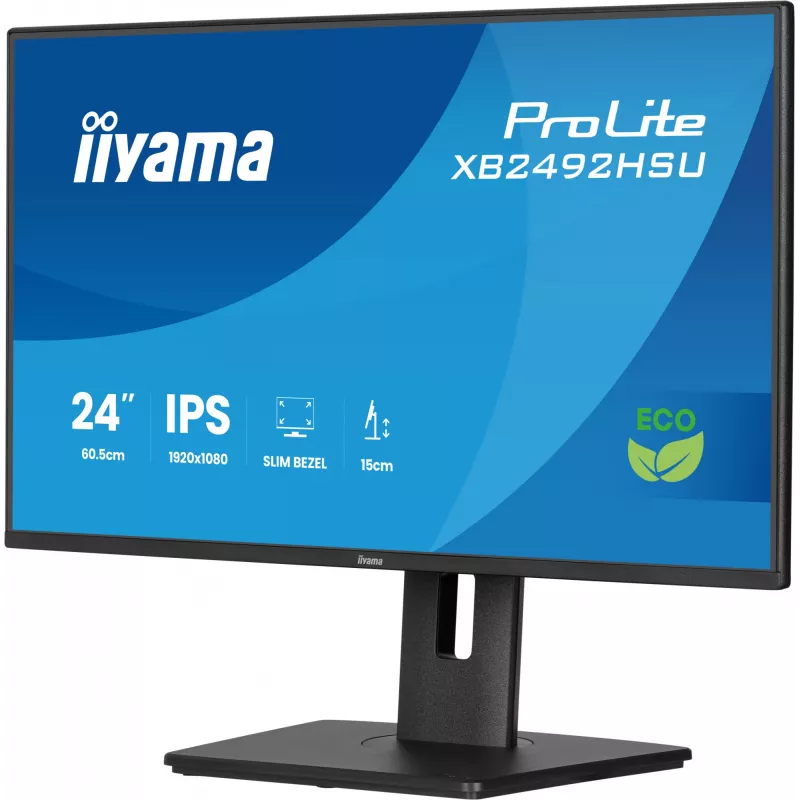 iiyama ProLite XB2492HSU-B1 Computermonitor 60,5 cm (23,8 inch) 1920 x 1080 Pixel Full HD LED Zwart