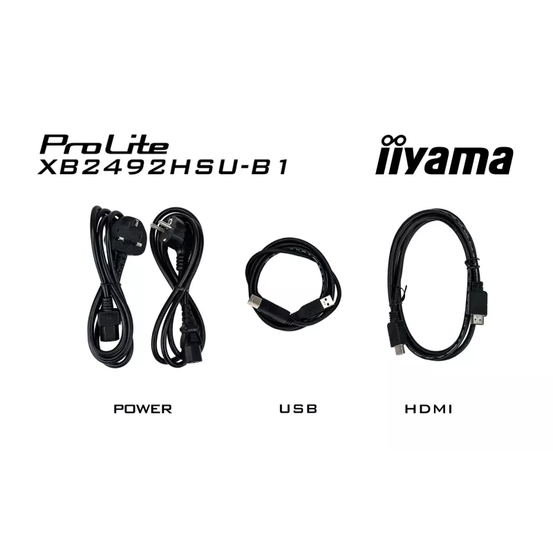 iiyama ProLite XB2492HSU-B1 Computermonitor 60,5 cm (23,8 inch) 1920 x 1080 Pixel Full HD LED Zwart