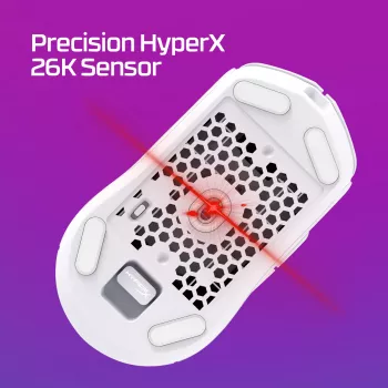 HyperX Pulsefire Haste 2 - draadloze gaming-muis (wit)