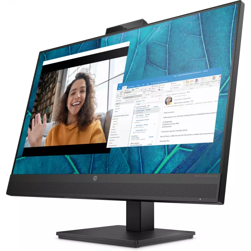 HP M27m conferentiemonitor 27 inch (68,6 cm) Full HD 1920 x 1080 IPS 75 Hz, HDMI, DisplayPort, USB-C, luidsprekers, zwart