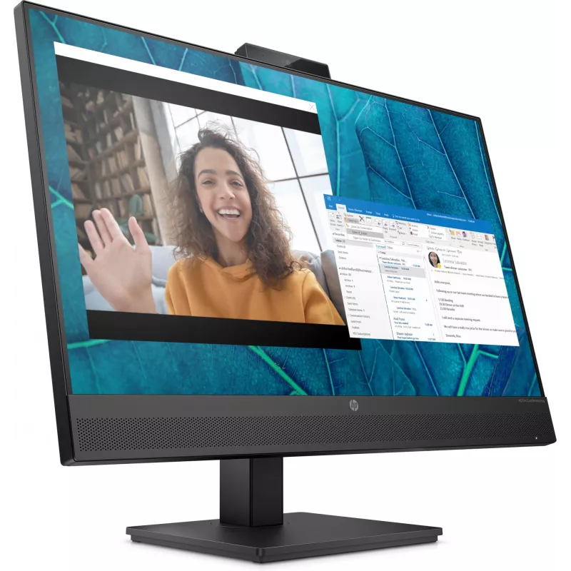HP M27m conferentiemonitor 27 inch (68,6 cm) Full HD 1920 x 1080 IPS 75 Hz, HDMI, DisplayPort, USB-C, luidsprekers, zwart