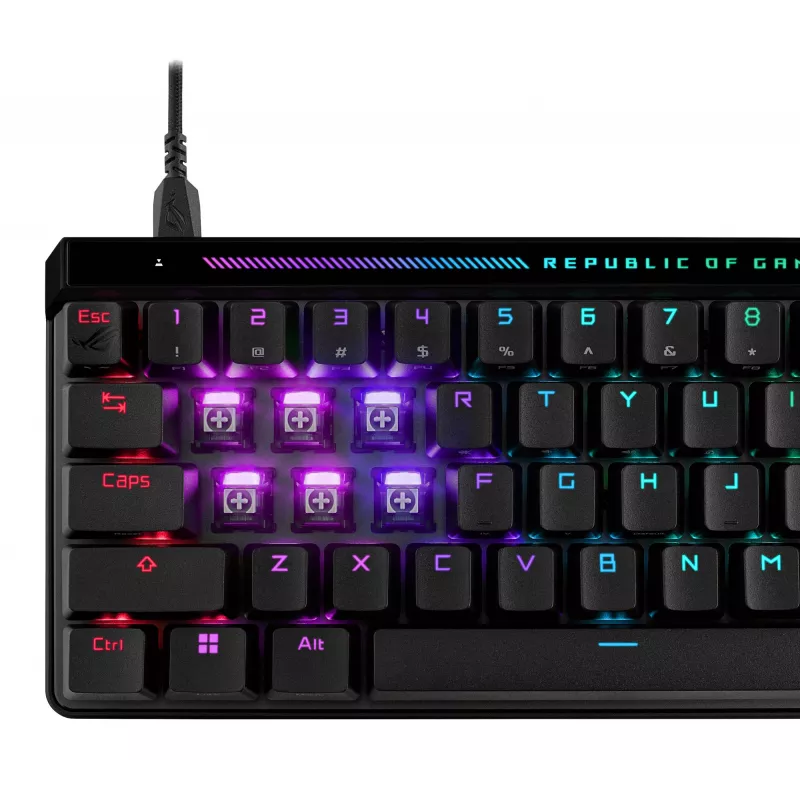 ASUS ROG Falchion Ace HFX toetsenbord gaming USB QWERTZ Duits zwart