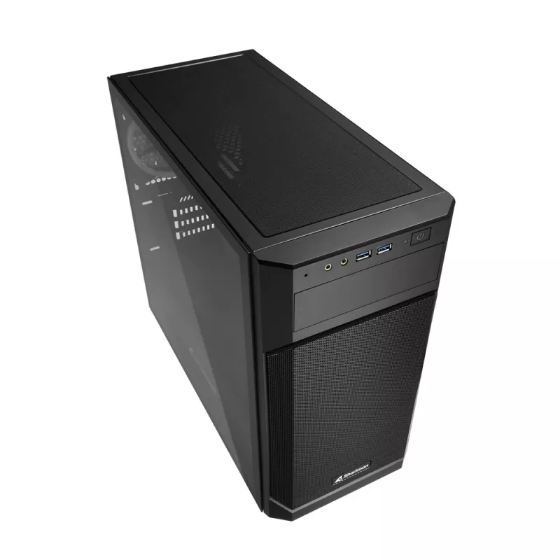 SHARKOON Tower Chassis - V1000 RGB Micro Tower zwart