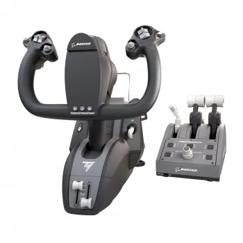 Thrustmaster TCA Yoke Pack Boeing Edition zwart, grijs USB fightstick PC, Xbox, Xbox One, Xbox One S, Xbox One X, Xbox Series S, Xbox Series X