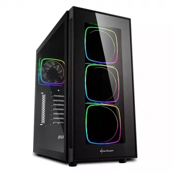 PC-behuizing Sharkoon TG6 RGB Midi Tower zwart