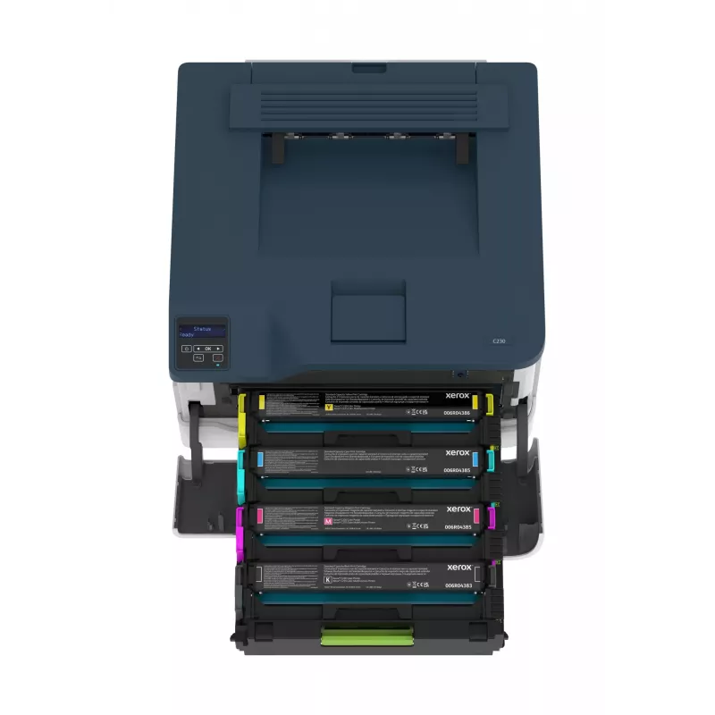Xerox C230 A4 22ppm draadloze duplex printer PS3 PCL5e6 2 papierladen totaal 251 vel