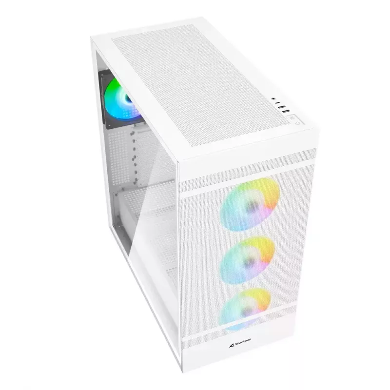 PC-behuizing Sharkoon REBEL C50 RGB Full Tower wit