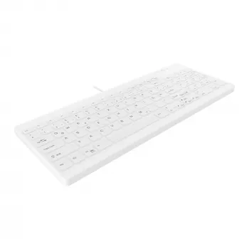 Contour Design Active Key Contour QuickClean medisch toetsenbord IP68 compact bedraad wit DE C7012
