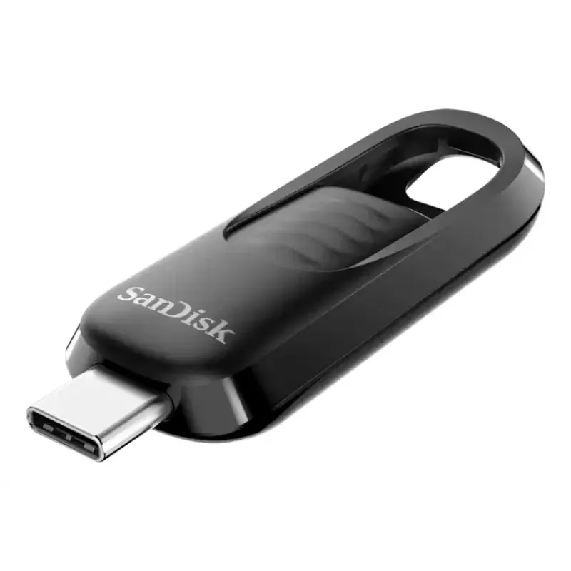 WESTERN DIGITAL SanDisk Ultra Slider - 64GB USB-stick - USB-C 3.2 Gen 1 - intrekbare connector