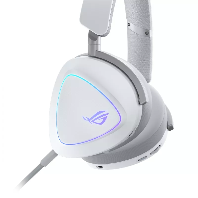 ASUS ROG Delta II headset bedraad & draadloos hoofdband gaming USB Type-C Bluetooth wit