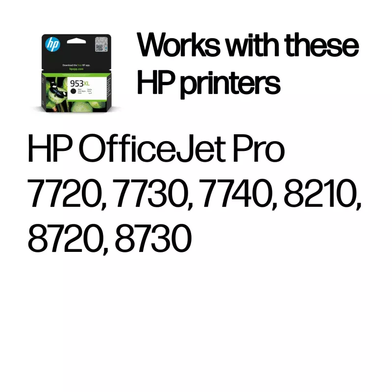 HP 953XL high yield zwart originele inktpatroon