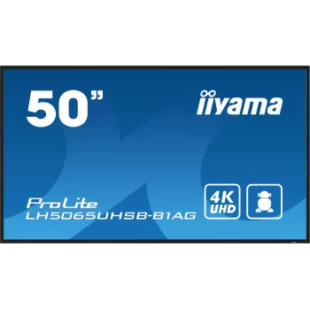 iiyama LH5065UHSB-B1AG signage display digitaal-signage-flatpanel 125,7 cm (49,5 inch) LCD Wi-Fi 800 cd/m² 4K Ultra HD zwart ingebouwde processor Android 11 24/7