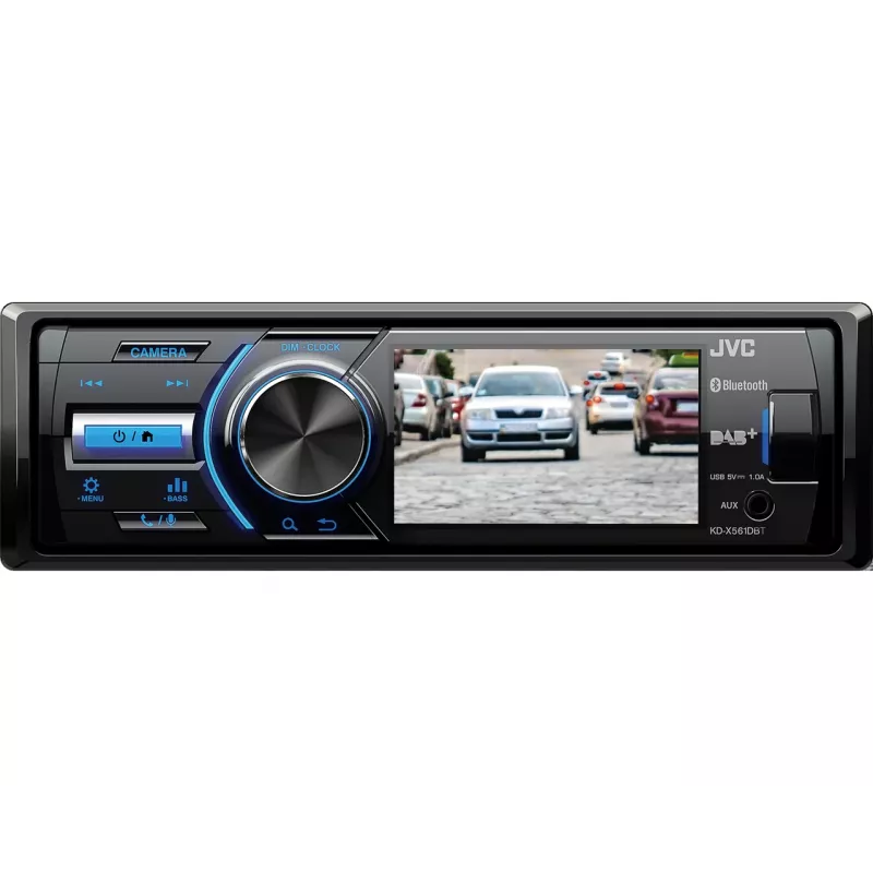 JVC KD-X561DBT autoradio zwart, blauw 180 W Bluetooth