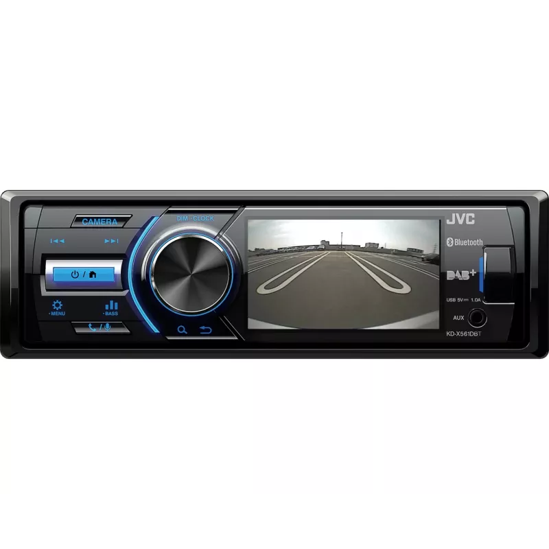 JVC KD-X561DBT autoradio zwart, blauw 180 W Bluetooth